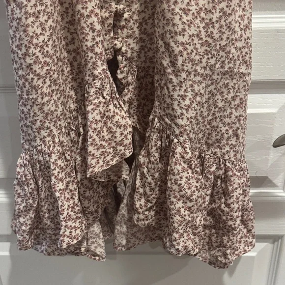 Rails Floral Midi Dress in Cream and Pink - Picture 5 of 8